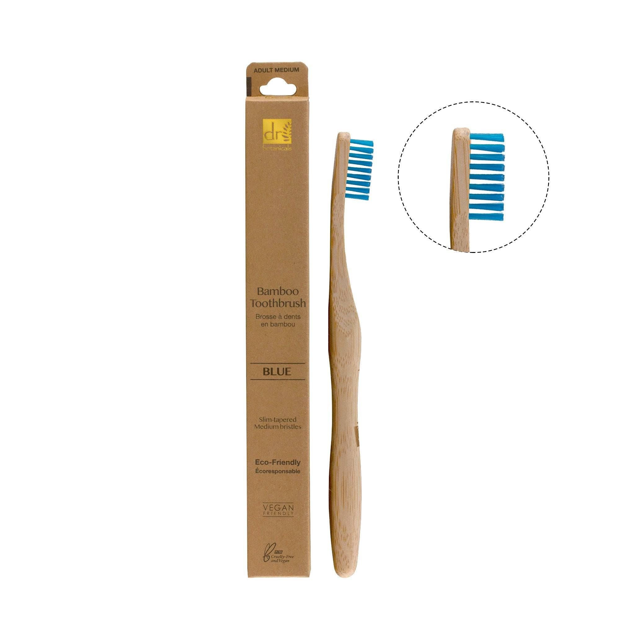 Bamboo Toothbrush Blue Twin Value Savings Pack