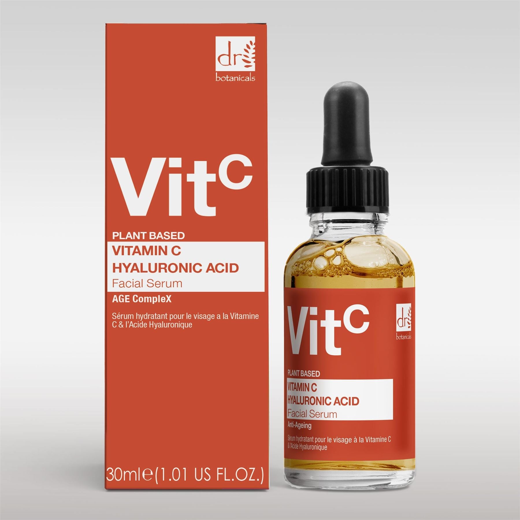 Vitamin C 5% & Hyaluronic Acid 2% Hydrating Facial Serum 30ml