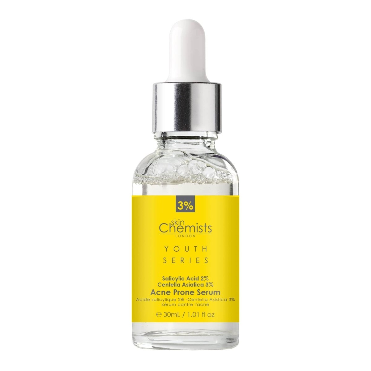 Acne Prone Serum Salicylic Acid 2%, Centella Asistica 3% 30ml - skinChemists