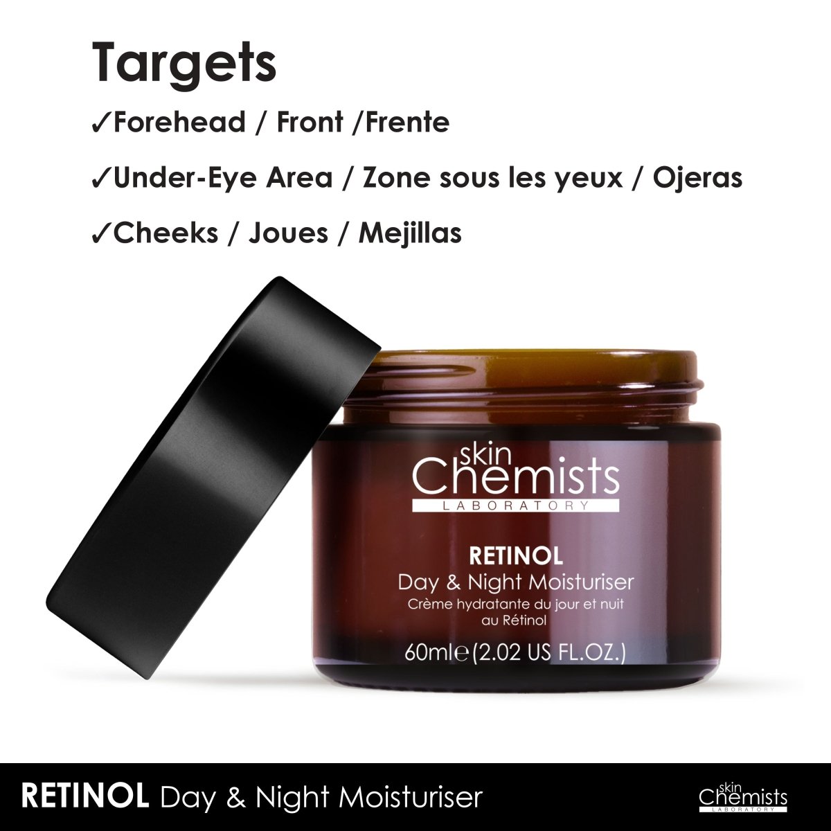 Anti-Ageing Retinol Night Moisturiser with SYN®-AKE 60ml - skinChemists