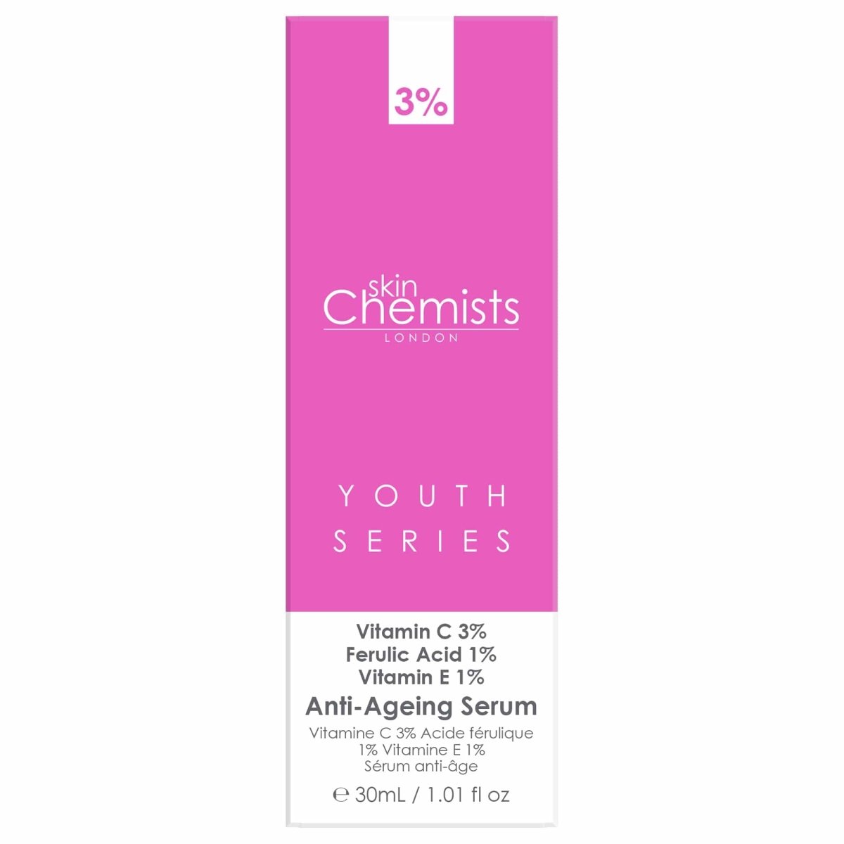 Anti-Ageing Serum Vitamin C 3%, Ferulic Acid 1%, Vitamin E 1% 30ml - skinChemists