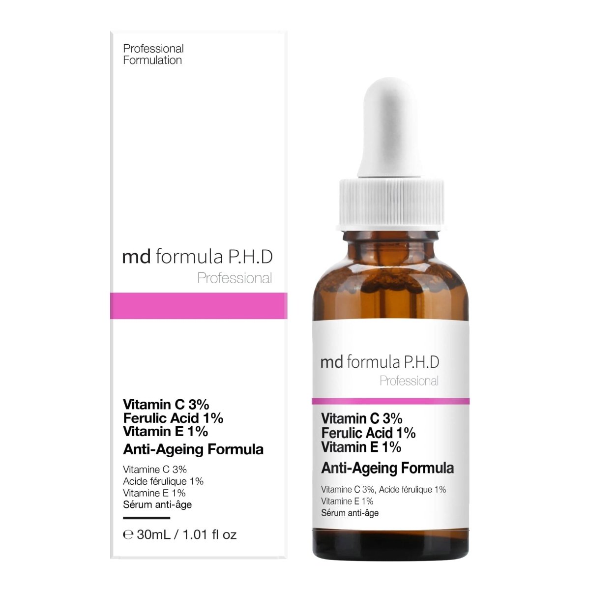 Anti-Ageing Serum Vitamin C 3%, Ferulic Acid 1%, Vitamin E 1% 30ml - skinChemists