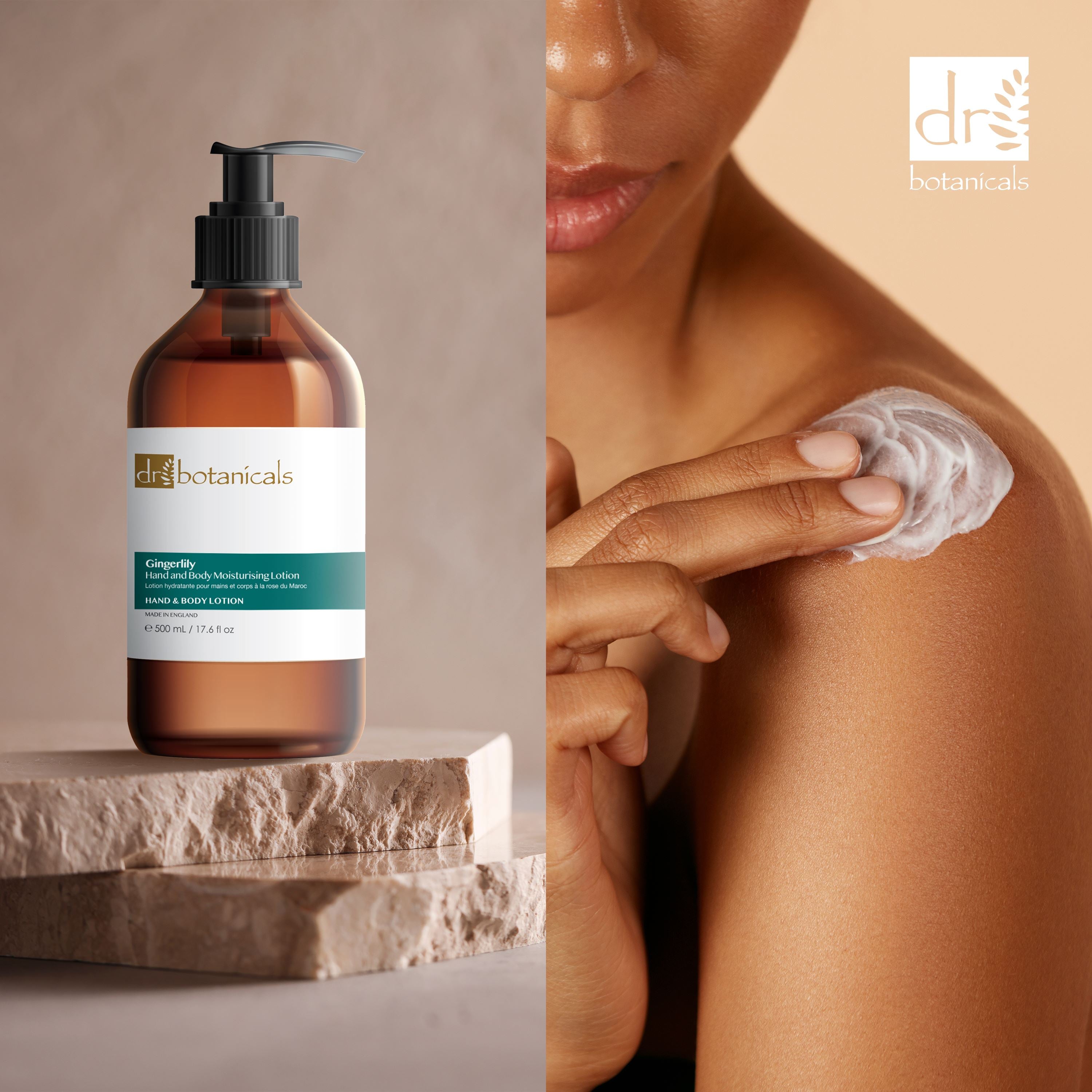 Lotion hydratante pour les mains et le corps Gingerlily 500 ml