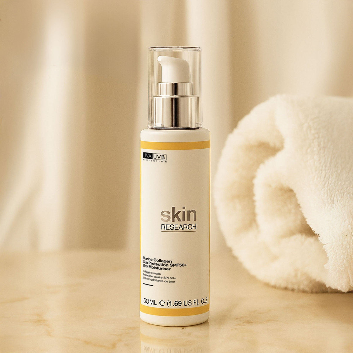 Skin Research Sun Protection SPF 50 Day Moisturiser 50ml - skinChemists