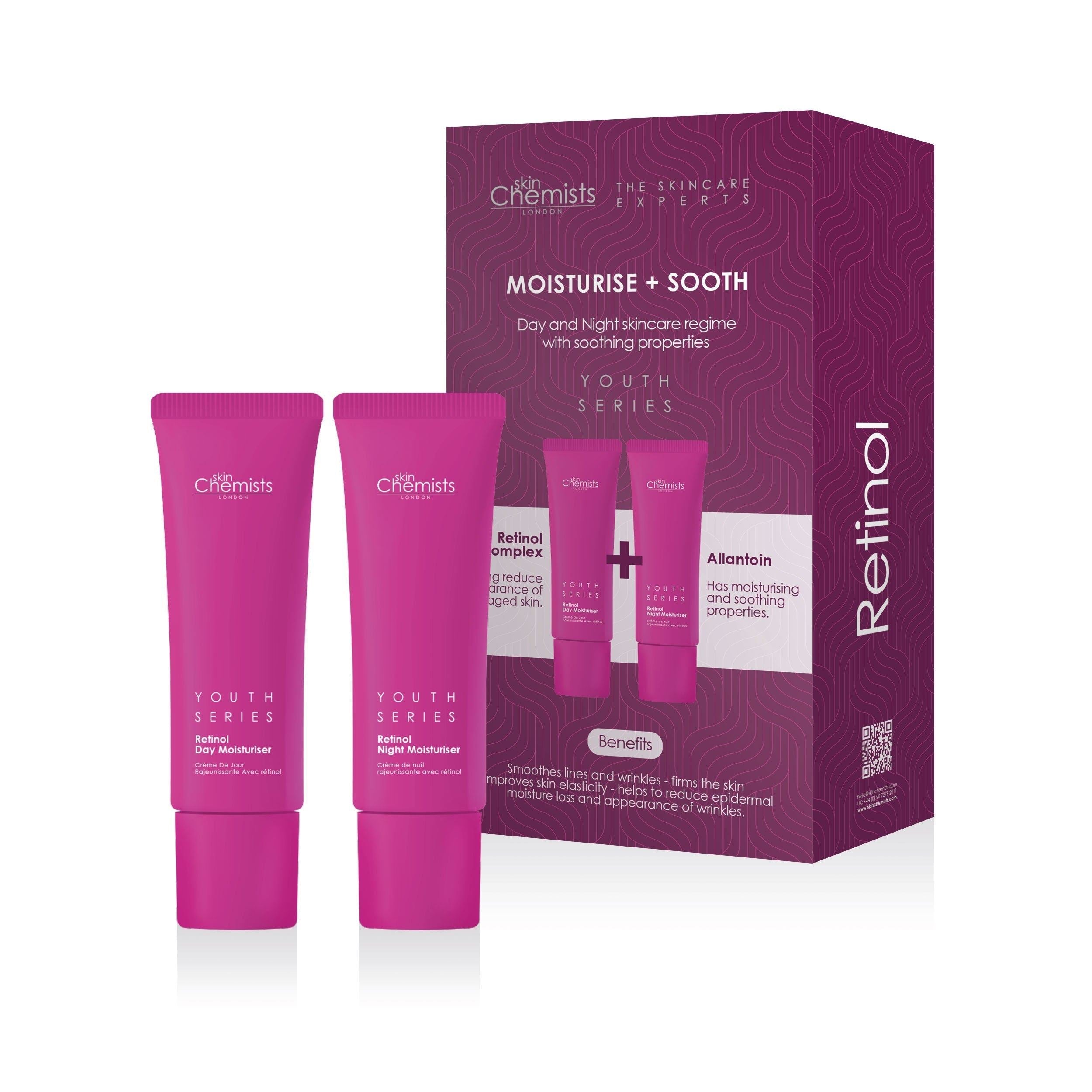 Retinol-Feuchtigkeitscreme &amp; Beruhigungsset + Gratis Retinolmaske 50 ml