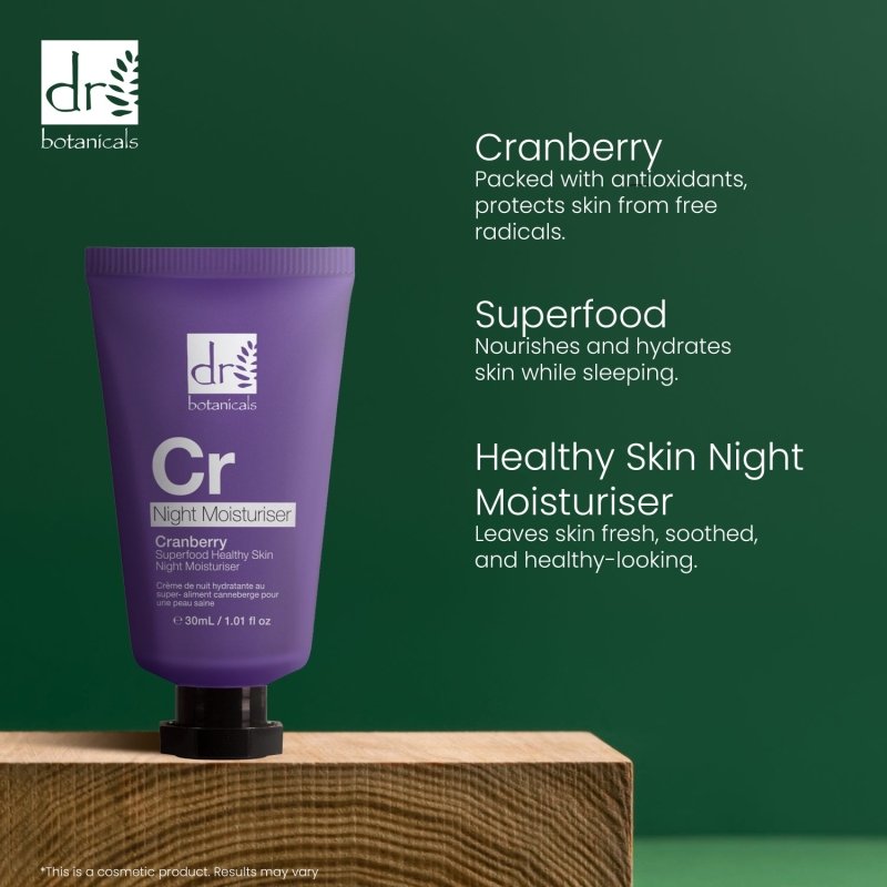 Cranberry Superfood Healthy Skin Night Moisturiser 30ml - skinChemists