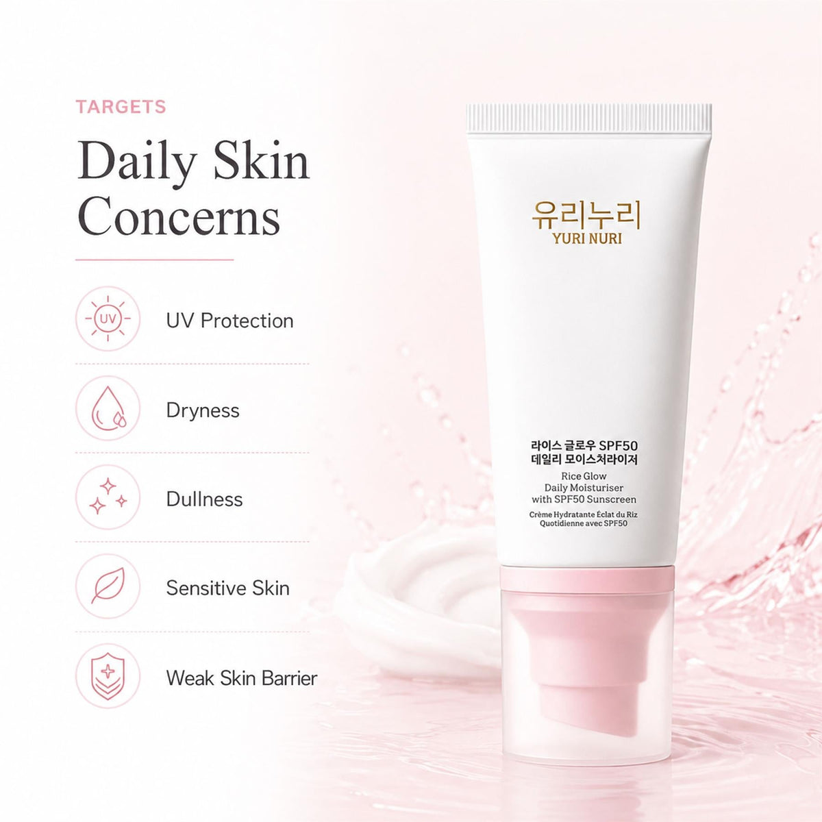 Yuri Nuri Reis-Glow SPF50 60ml