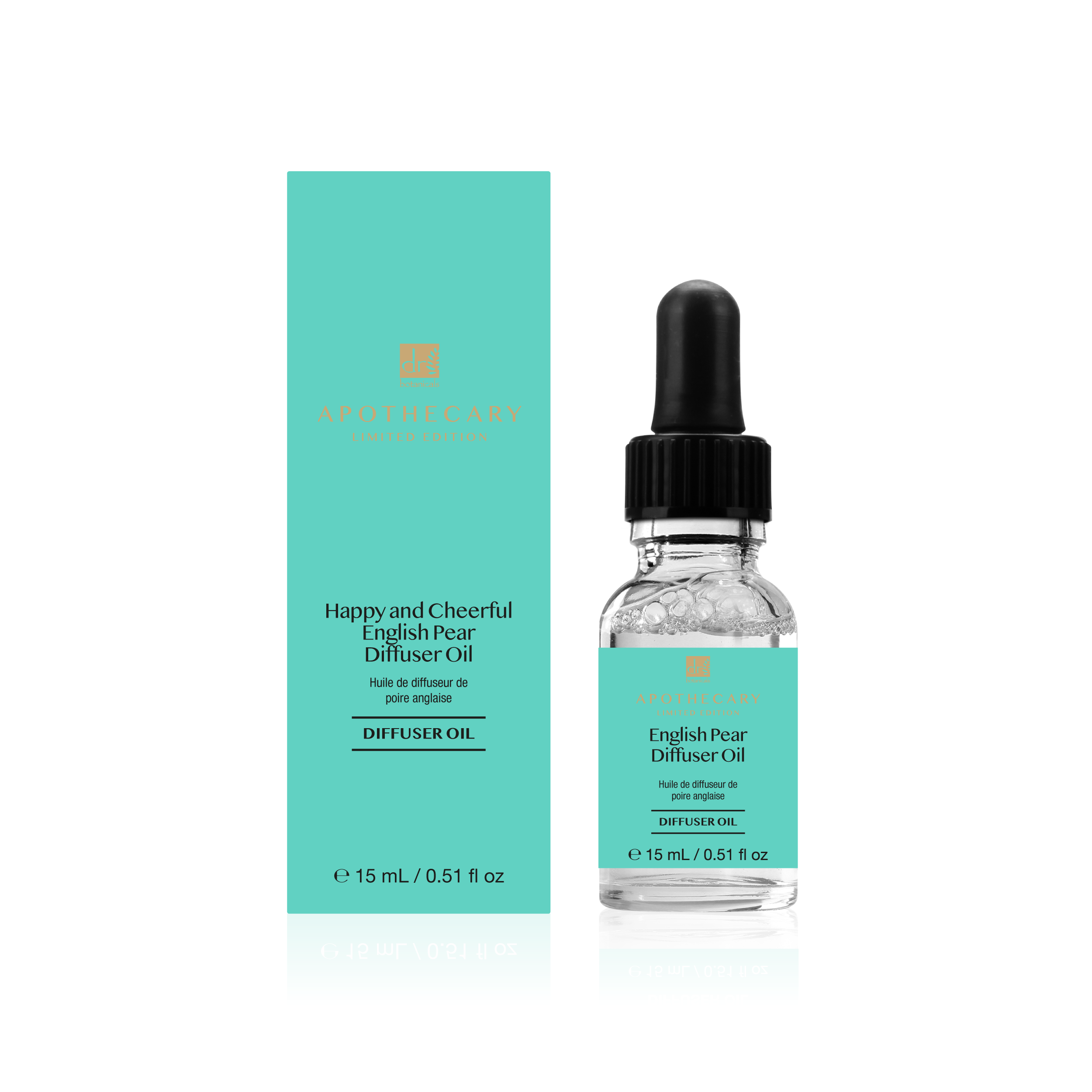 Happy & Cheerful English Pear Diffuser Oil 15ml Twin Value Savings Pack