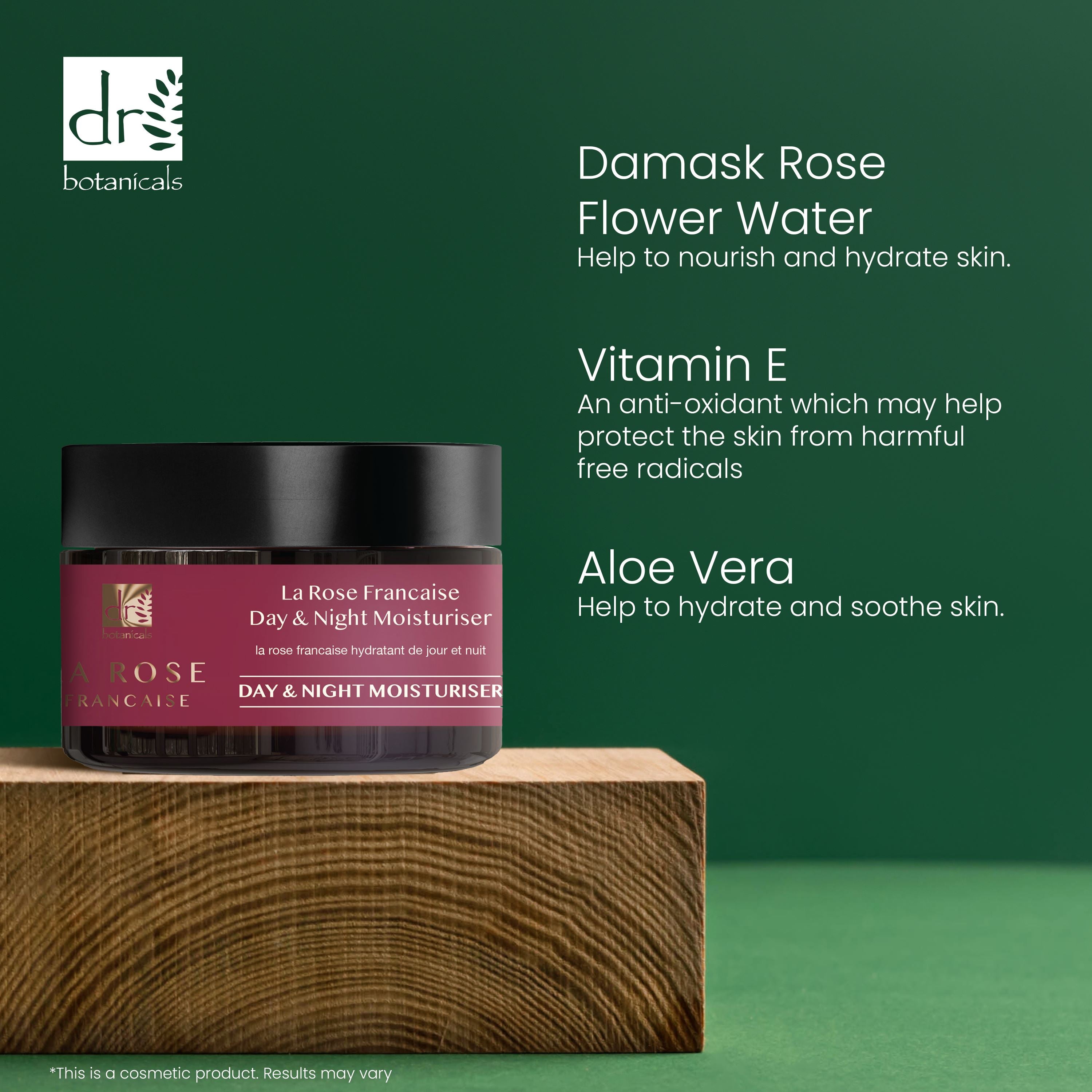 Anti-Aging La Rose Française Duo Feuchtigkeitscreme &amp; Augenserum-Set