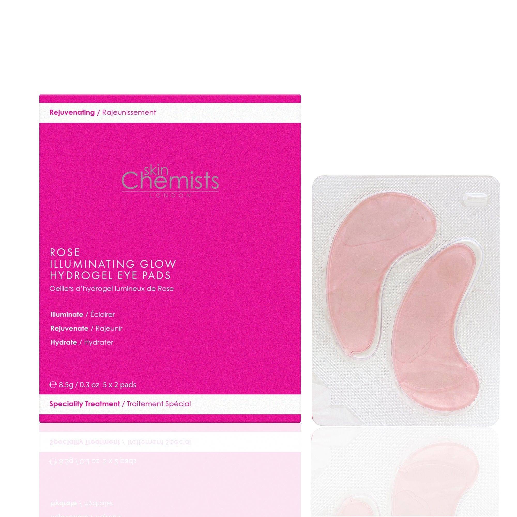 skinChemists Rose Illuminating Glow Hydrogel Eye Pads (5 x 2) Twin Value Savings Pack - skinChemists