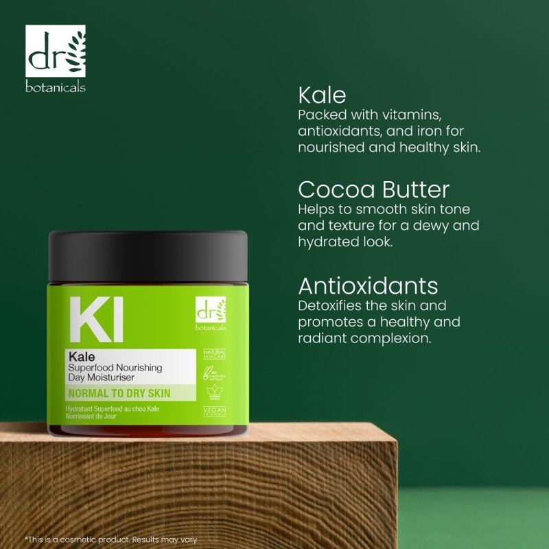 Kale Superfood Nourishing Day Moisturiser 60ml - skinChemists