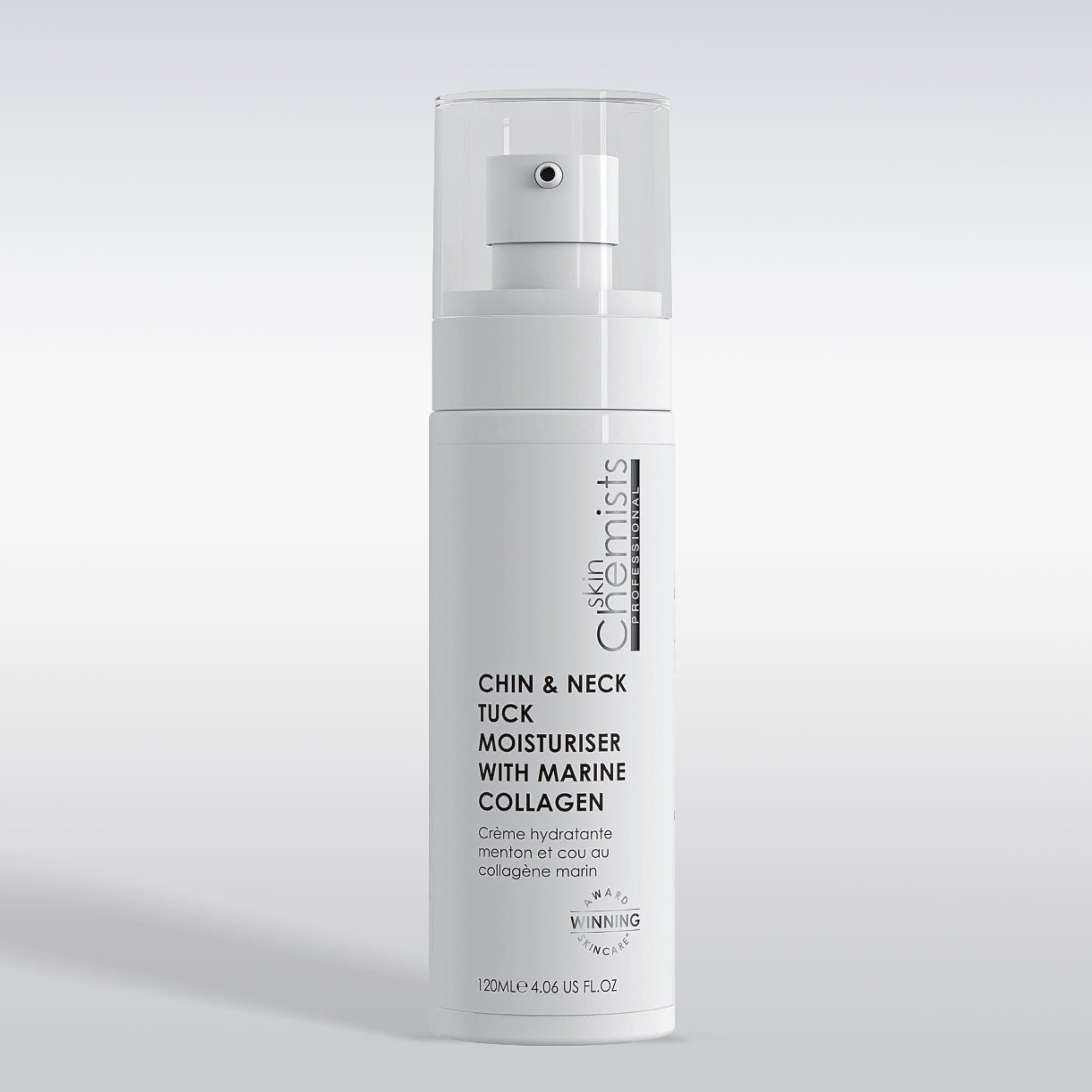 Crème hydratante SC pour le menton et le cou, enrichie en collagène marin, 120 ml