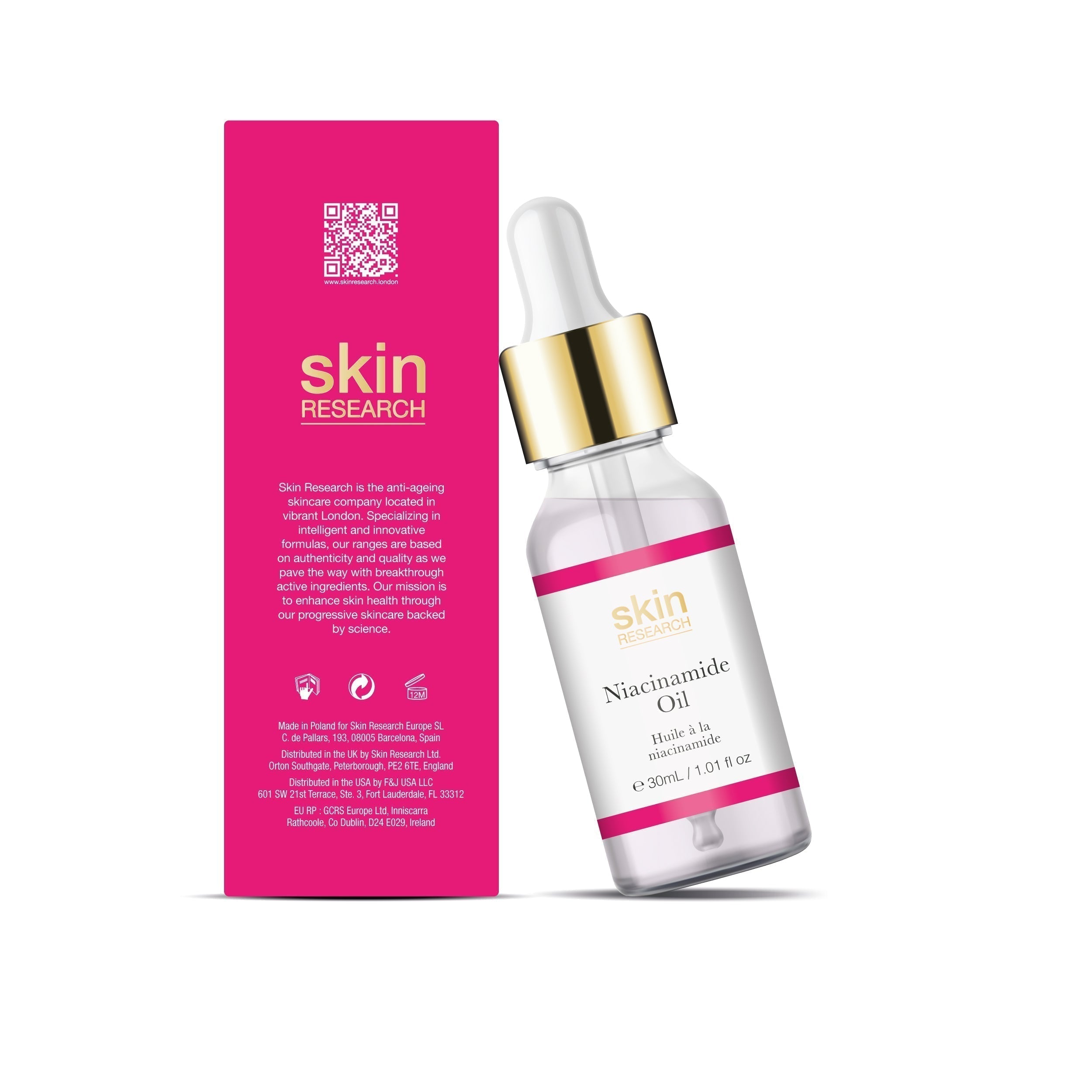 Skin Research Niacinamide Oil 30ml Twin Value Savings Pack - skinChemists