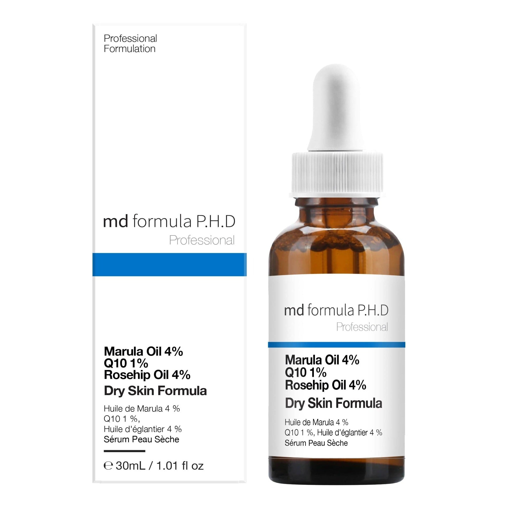 MD Formula Dry Skin Serum Marulua Oil 4%, Q10 1%, Rosehip Oil 4% 30ml Twin Value Savings Pack - skinChemists