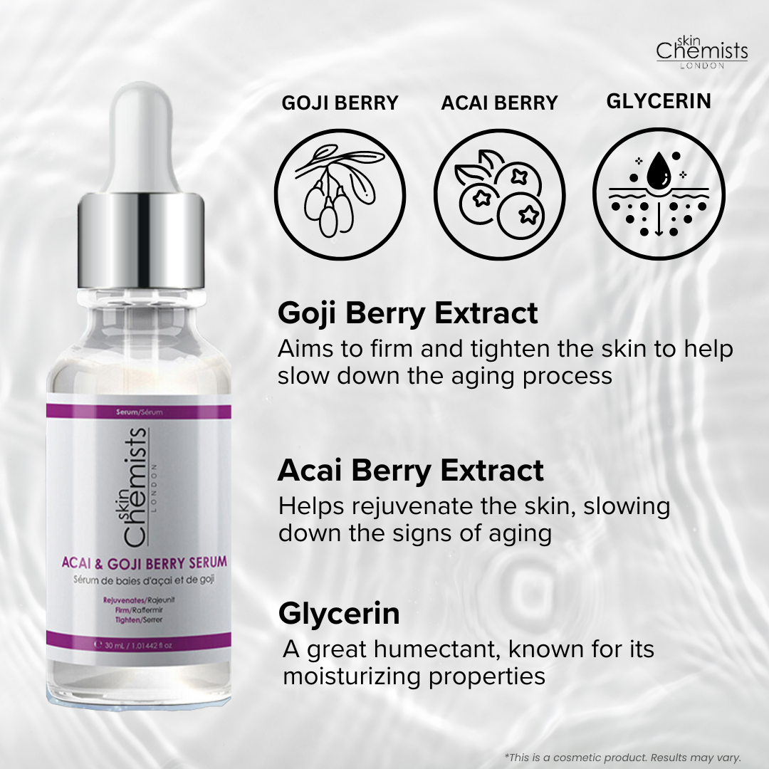 skinChemists Acai & Goji Berry Serum 30ml Twin Value Savings Pack - skinChemists