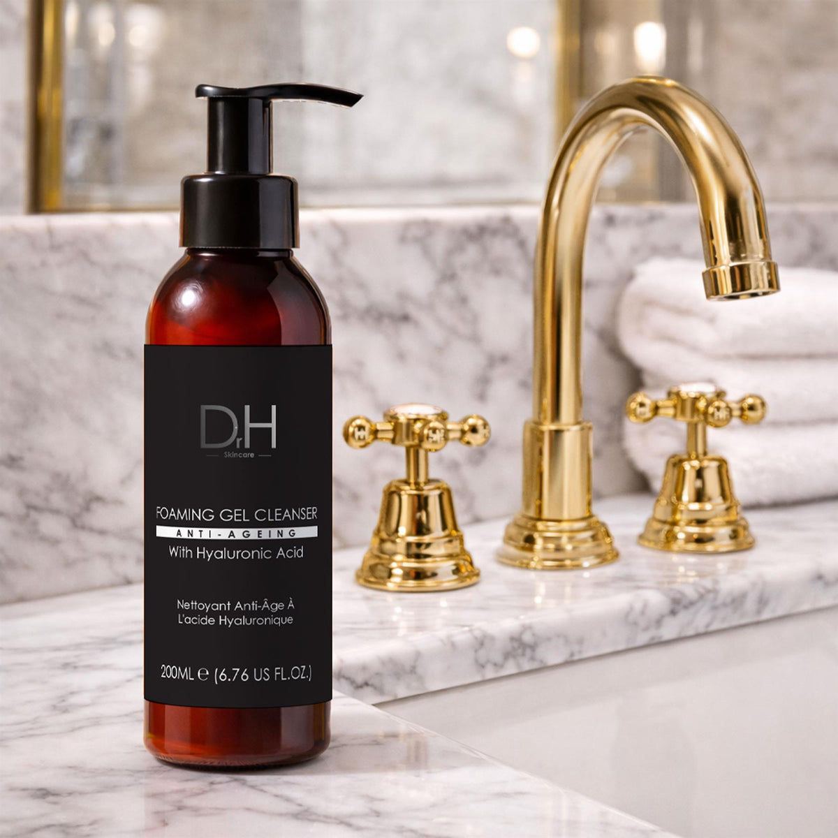 Detergente schiumogeno in gel anti-età con acido ialuronico 200ml