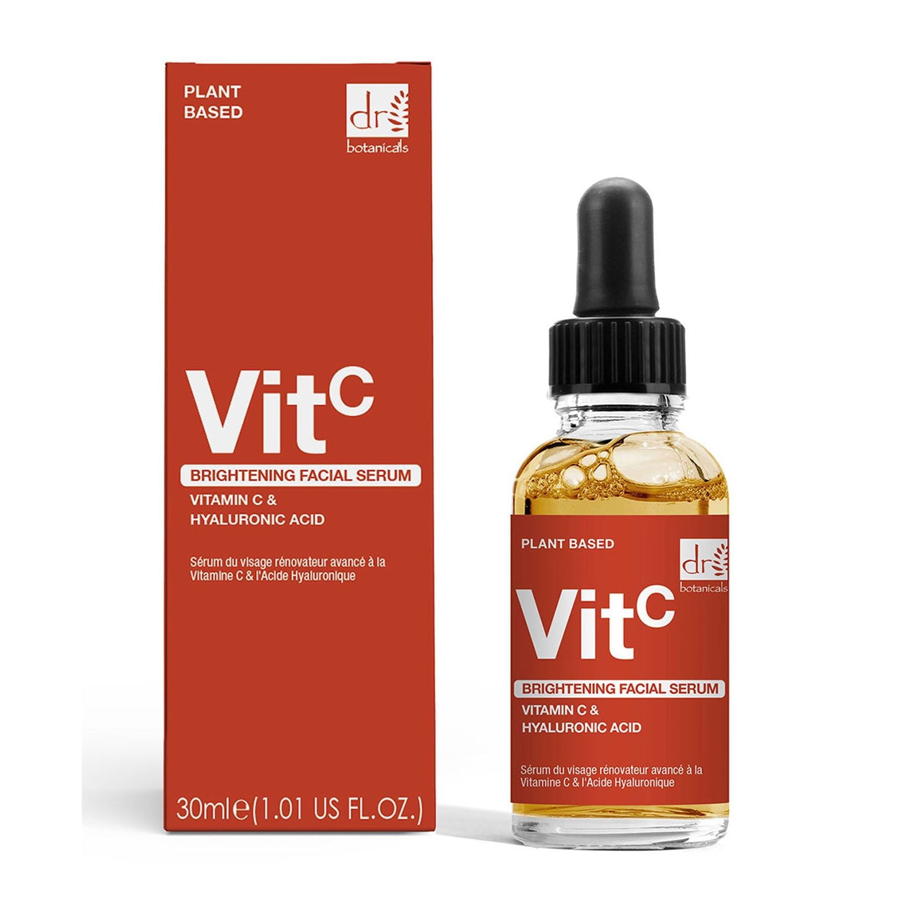 Brightening Facial Serum with 5% Vitamin C & 2% Hyaluronic Acid – 30ml