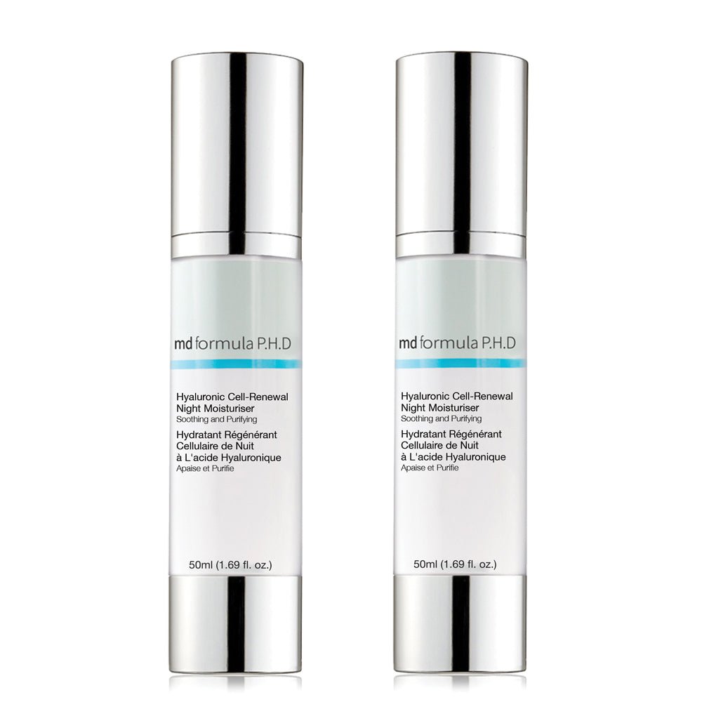 Hyaluronic Cell-Renewal Night Moisturiser Twin Pack - skinChemists