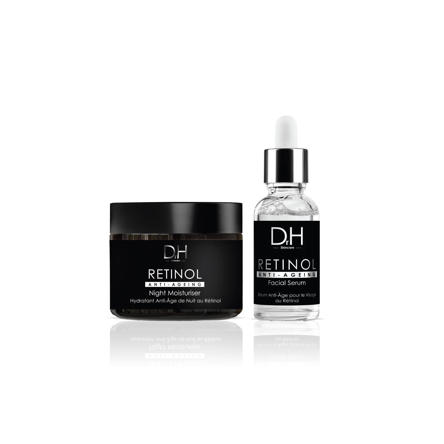 Retinol Anti-Ageing Night Moisturiser 60ml + Anti-Ageing Retinol Facial Serum 30ml