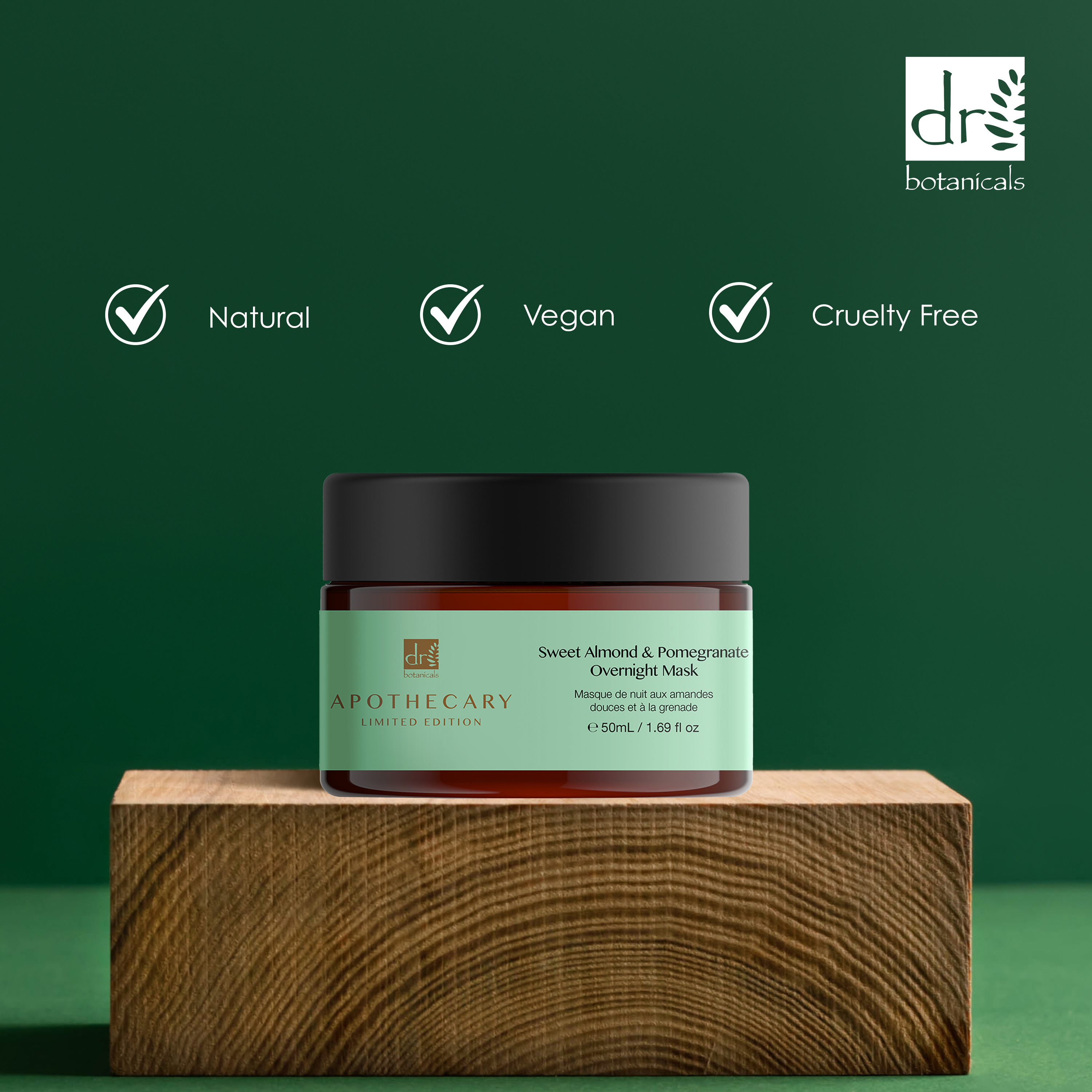 Sweet Almond & Pomegranate Overnight Mask 50ml Twin Value Savings Pack