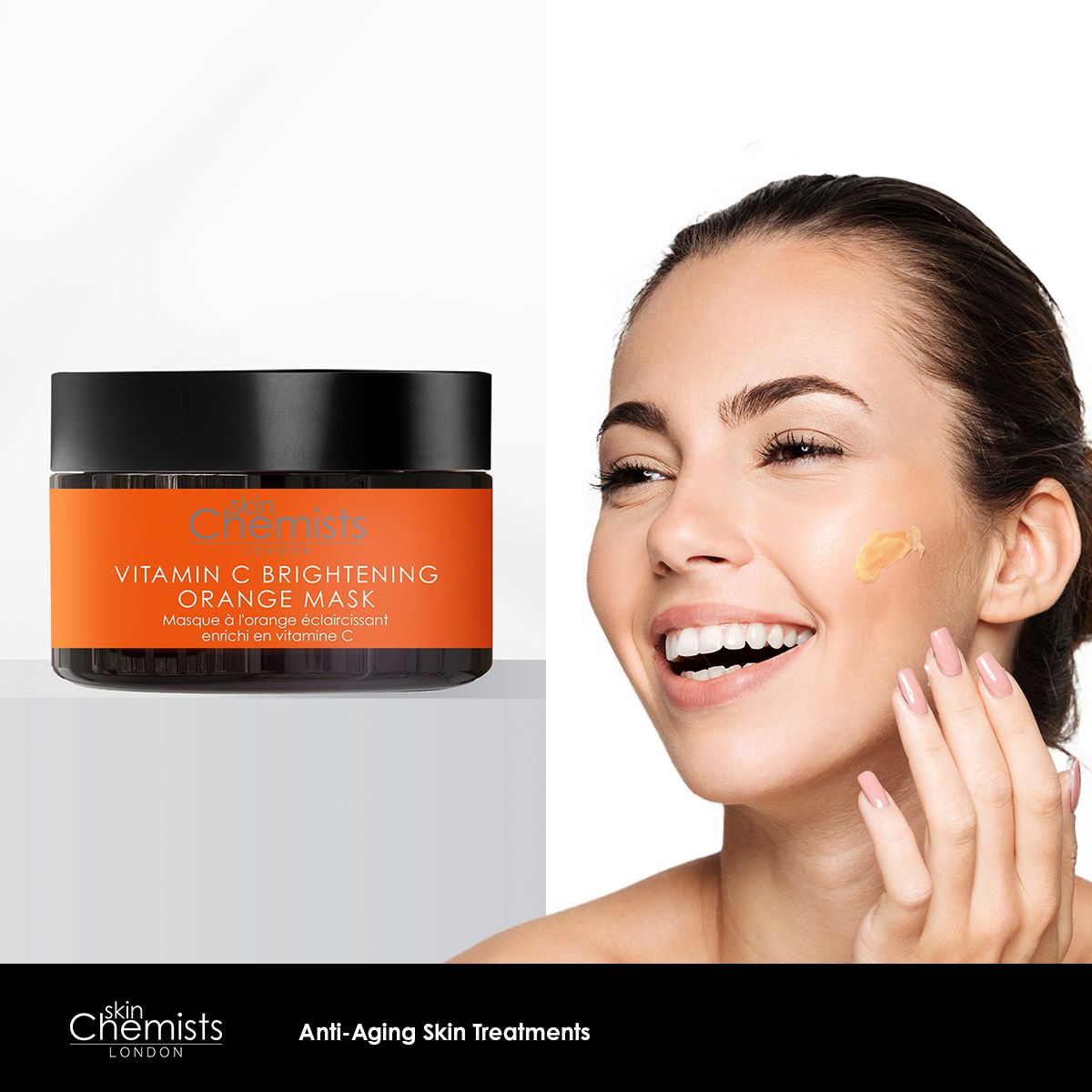 skinChemists Vitamin C Brightening Orange Mask 50ml Twin Value Savings Pack - skinChemists