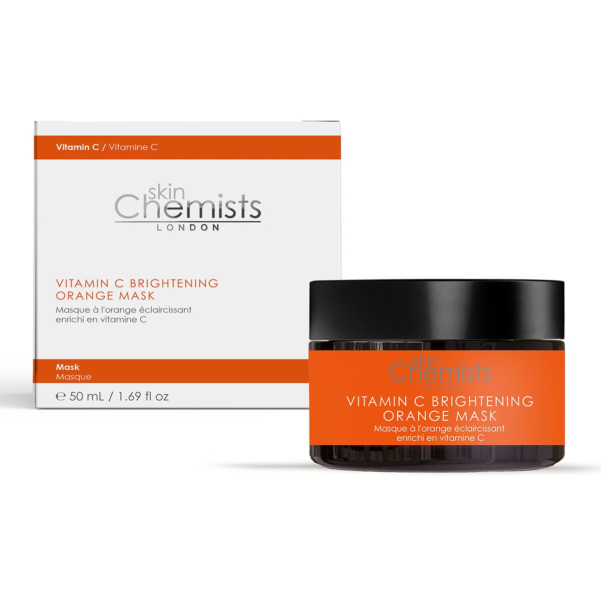 skinChemists Vitamin C Brightening Orange Mask 50ml Twin Value Savings Pack - skinChemists