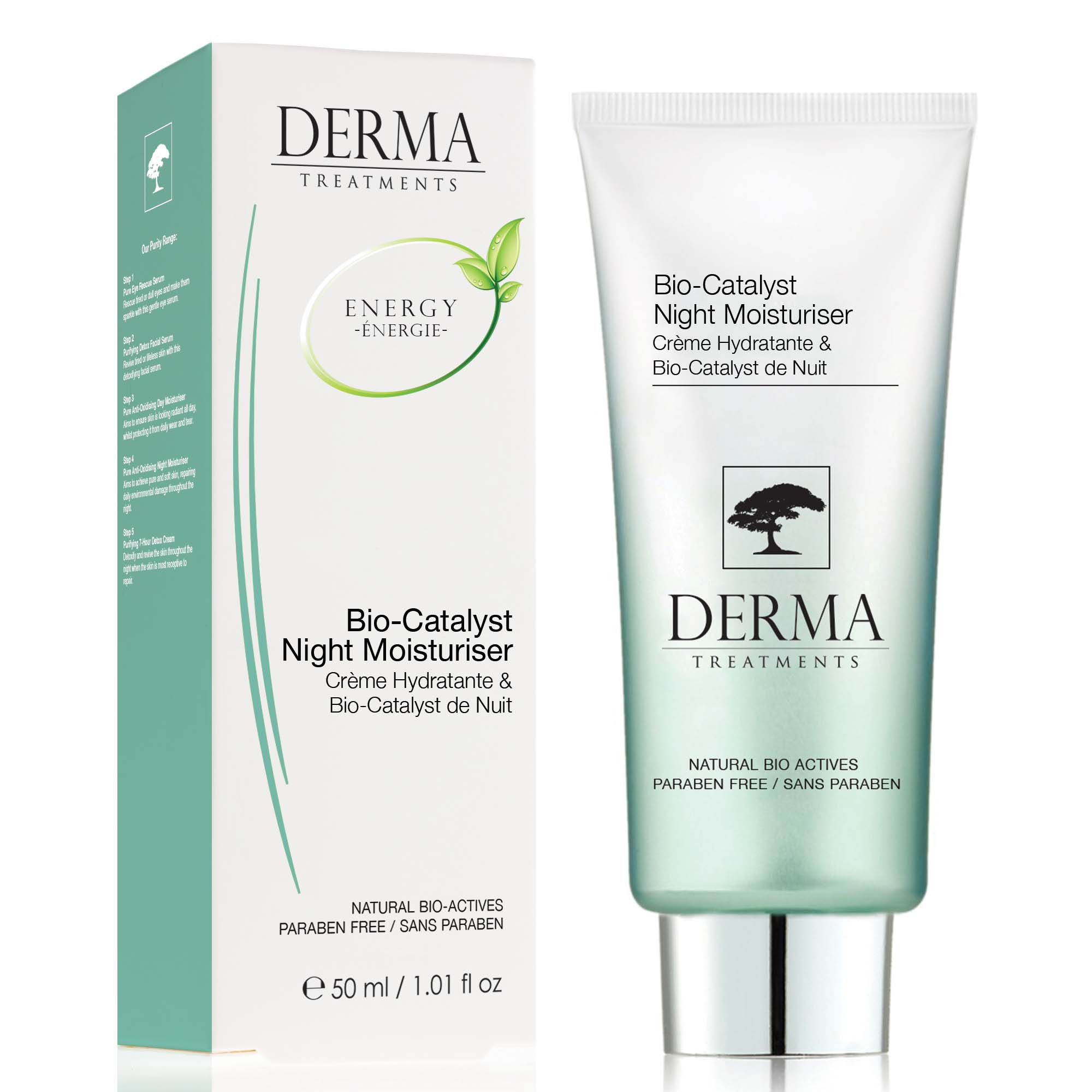 Derma Treatments Bio-Catalyst Night Moisturiser 50ml Twin Value Savings Pack - skinChemists