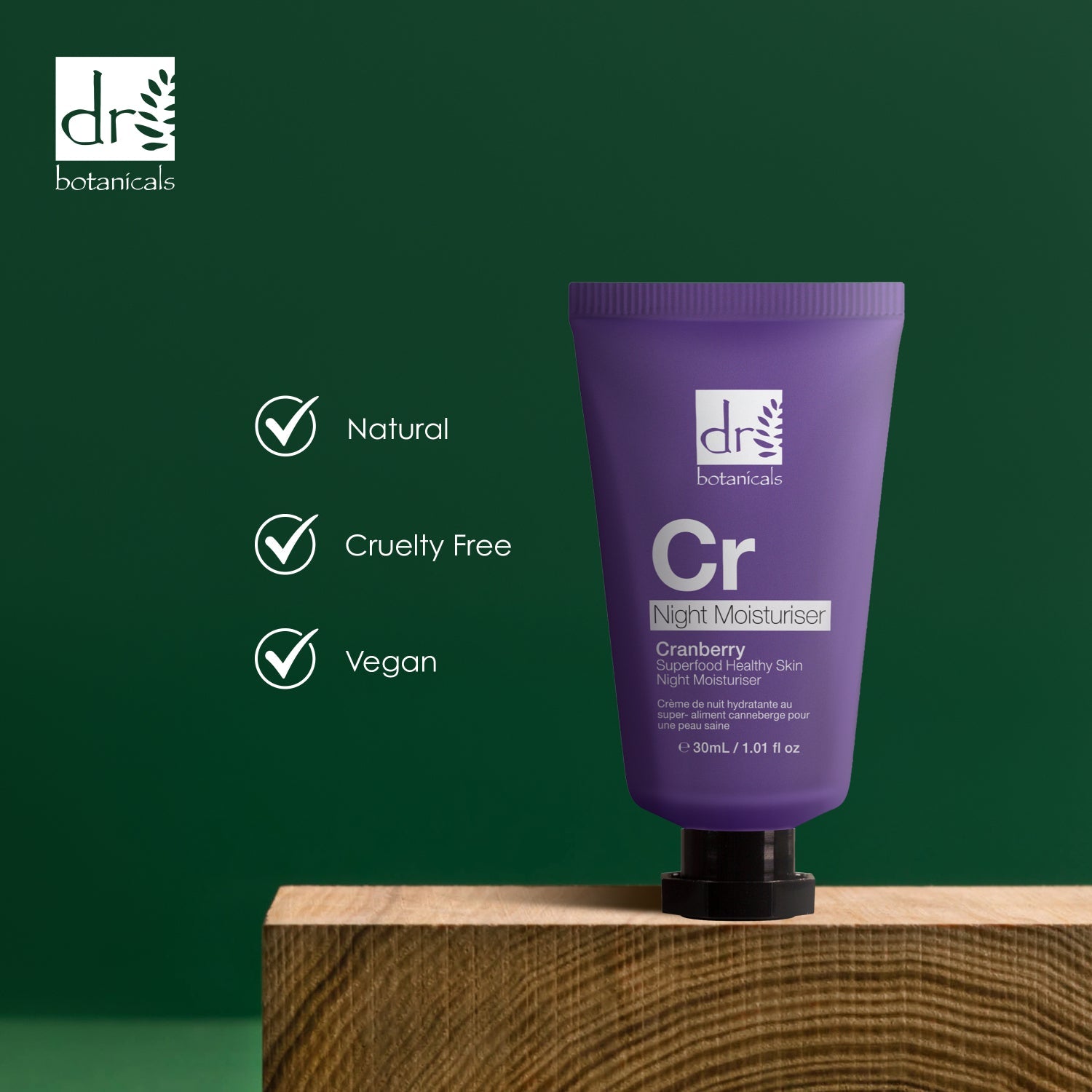 Cranberry Superfood Healthy Skin Night Moisturiser 30ml