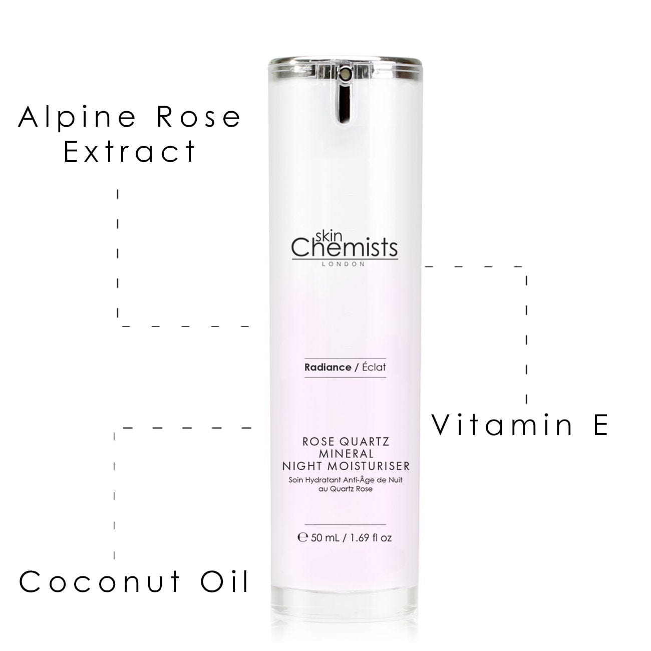 Rose Quartz Mineral Night Moisturiser 50ml Twin Value Savings Pack