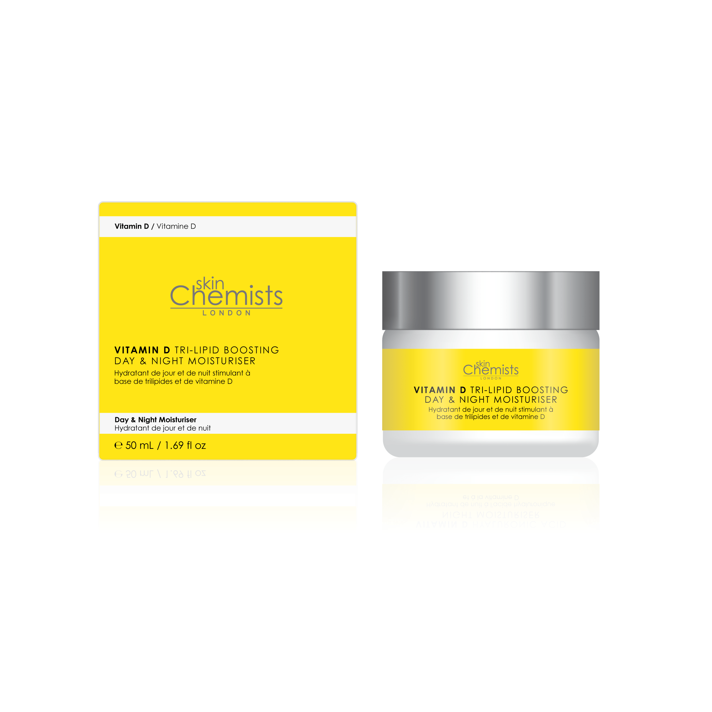 skinChemists Vitamin D Tri-Lipid Boosting Day & Night Moisturiser 50ml Twin Value Savings Pack - skinChemists