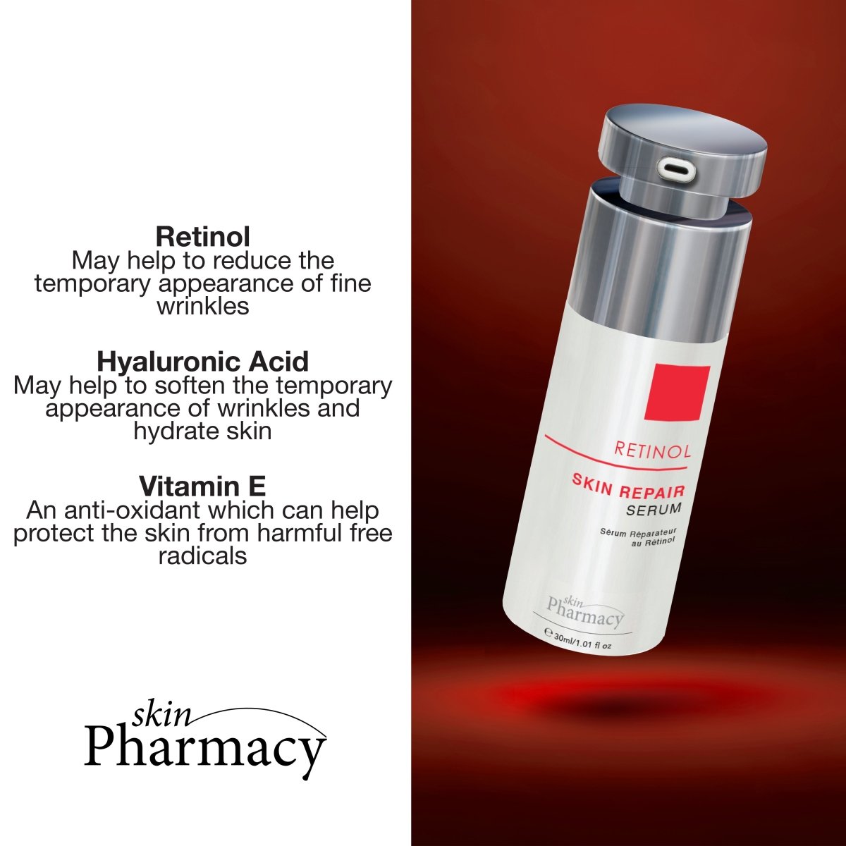 Retinol Skin Repair Serum 30ml+50ml and Night Moisturiser - skinChemists