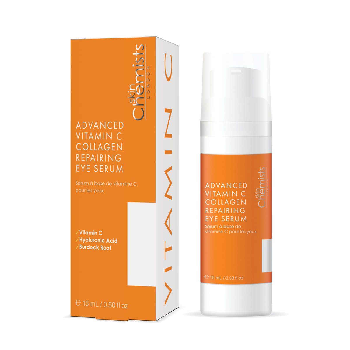 SC Advanced Vitamin C Collagen Serum, Day Moisturiser, Night Moisturiser and Eye Serum - skinChemists