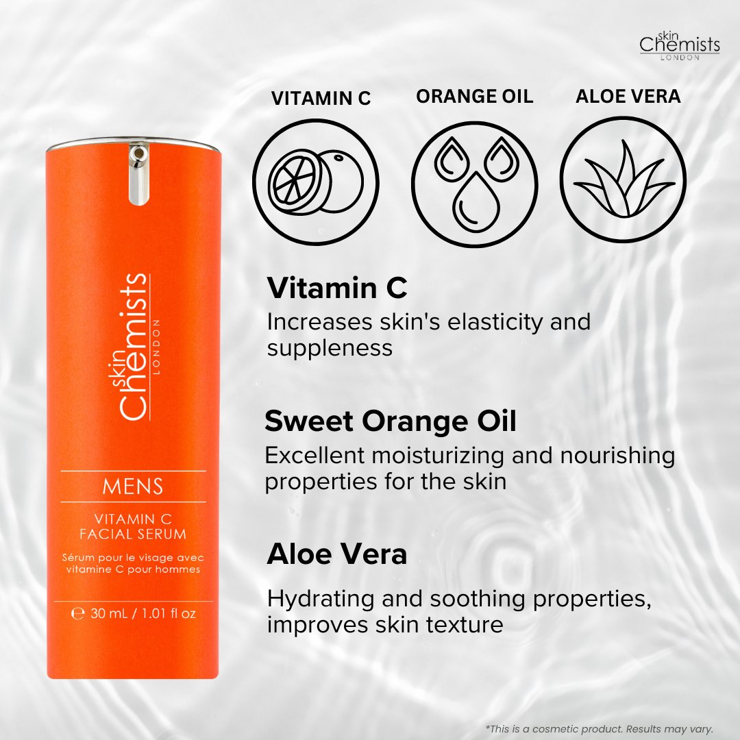 SC Mens Vitamin C Facial and Eye Serum - skinChemists