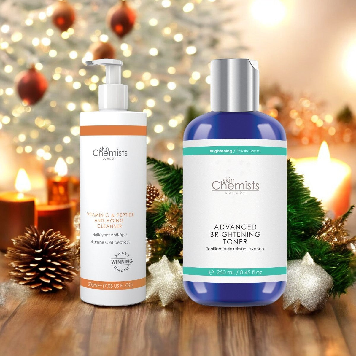 Skin Chemists Brightening Cleanse & Tone Bundle