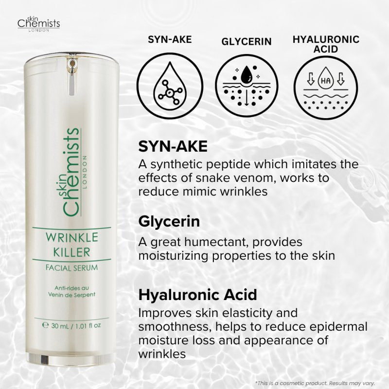 Wrinkle Killer 4% Syn-Ake Facial Serum 30ml - skinChemists