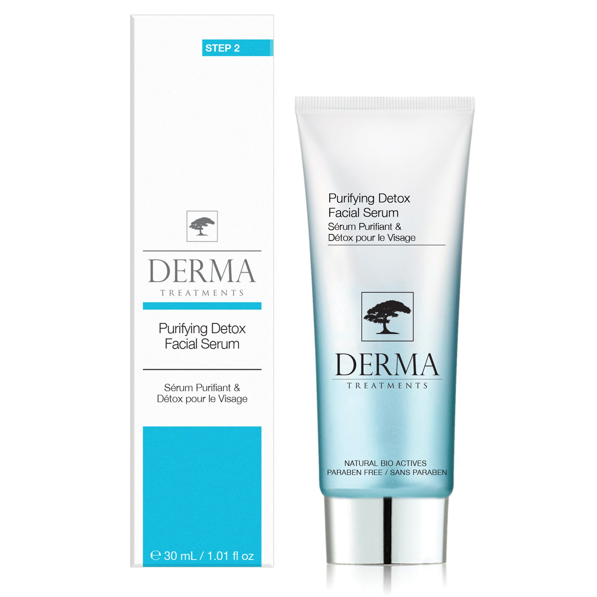Derma Treatments Sérum facial purifiant détoxifiant avec une crème détoxifiante 7 heures 
